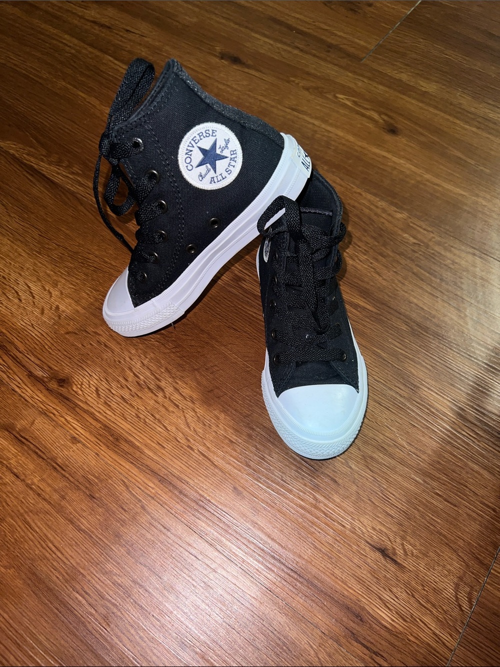 Converse Kids Black & White High-Top Sneakers